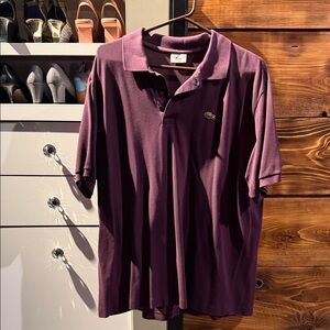 Lacoste Men's Rich Purple Polo Shirt
